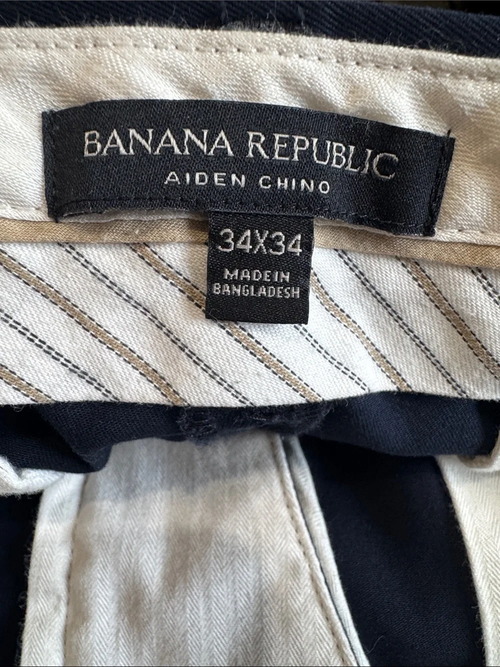 Banana Republic Navy Blue Men's Chinos #602